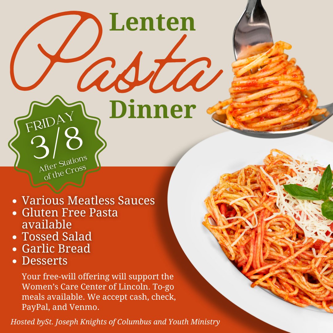 Copy of Lent Pasta Dinner 2024